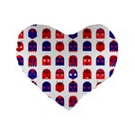 Lucha Libre Masks Standard 16  Premium Heart Shape Cushion 