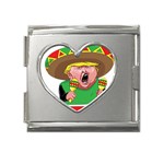 Cinco de Mayo trump Mega Link Heart Italian Charm (18mm)