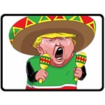 Cinco de Mayo trump Fleece Blanket (Large)