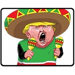 Cinco de Mayo trump Fleece Blanket (Medium)