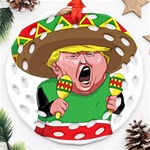 Cinco de Mayo trump Round Filigree Ornament (Two Sides)