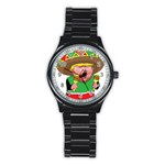 Cinco de Mayo trump Stainless Steel Round Watch