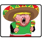 Cinco de Mayo trump Double Sided Fleece Blanket (Medium)