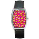 Pink Tacos Barrel Style Metal Watch