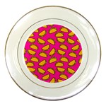 Pink Tacos Porcelain Plate