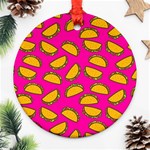 Pink Tacos Round Ornament (Two Sides)