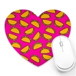 Pink Tacos Heart Mousepad