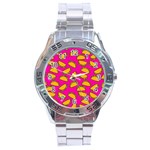 Pink Tacos Stainless Steel Analogue Watch