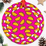 Pink Tacos Ornament (Round Filigree)