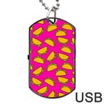 Pink Tacos Dog Tag USB Flash (One Side)