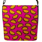 Pink Tacos Flap Closure Messenger Bag (S)