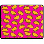 Pink Tacos Double Sided Fleece Blanket (Medium)