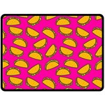 Pink Tacos Double Sided Fleece Blanket (Large)