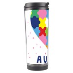 pink autism awareness Travel Tumbler