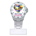 pink autism awareness Plastic Nurses Watch