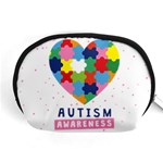 pink autism awareness Accessory Pouch (Medium)