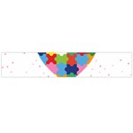 pink autism awareness Flano Scarf (Large)