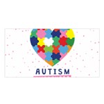 pink autism awareness Satin Shawl