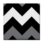 Zigzag pattern 5 ceramic wall tile / Tile Coaster / Tile trivet