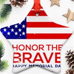 Memorial Day Grunge Ornament (Star)