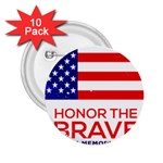 Memorial Day Grunge 2.25  Button (10 pack)