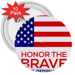 Memorial Day Grunge 3  Button (10 pack)