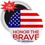 Memorial Day Grunge 3  Magnet (10 pack)