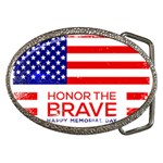 Memorial Day Grunge Belt Buckle