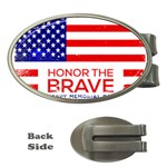 Memorial Day Grunge Money Clip (Oval)