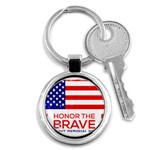 Memorial Day Grunge Key Chain (Round)