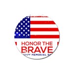 Memorial Day Grunge Magnet 3  (Round)