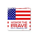 Memorial Day Grunge Magnet (Square)