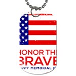 Memorial Day Grunge Dog Tag (One Side)