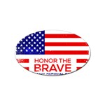 Memorial Day Grunge Sticker Oval (10 pack)