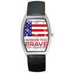 Memorial Day Grunge Barrel Style Metal Watch