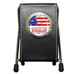 Memorial Day Grunge Pen Holder Desk Clock