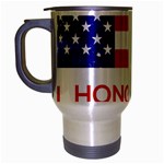 Memorial Day Grunge Travel Mug (Silver Gray)