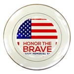 Memorial Day Grunge Porcelain Plate