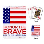 Memorial Day Grunge Playing Cards Single Design