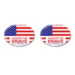 Memorial Day Grunge Cufflinks (Oval)