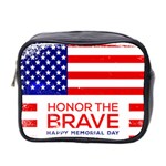 Memorial Day Grunge Mini Toiletries Bag (Two Sides)