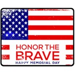 Memorial Day Grunge Fleece Blanket (Medium)