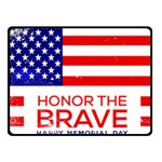 Memorial Day Grunge Fleece Blanket (Small)