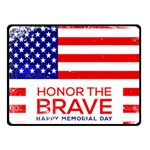 Memorial Day Grunge Double Sided Fleece Blanket (Small)