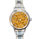 Macaroni  Round Italian Charm Watch