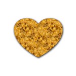 Macaroni  Rubber Heart Coaster (4 pack)