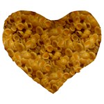 Macaroni  Large 19  Premium Heart Shape Cushion