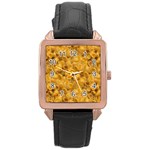 Macaroni  Rose Gold Leather Watch 