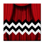 Black Lodge Chevron Tile Coaster