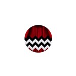 Black Lodge Chevron 1  Mini Button